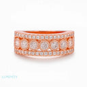 MOISSANITE HOOP RING - WHITE GOLD - Rings
