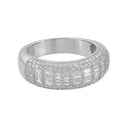 MOISSANITE HOOP RING - WHITE GOLD Rings