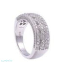 MOISSANITE HOOP RING - WHITE GOLD Rings