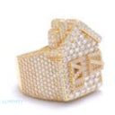 MOISSANITE HOUSE RING - GOLD Rings