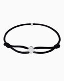 MOISSANITE ICED CLOVER CORD BRACELET Bracelets