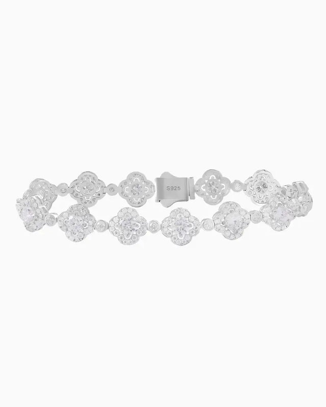 MOISSANITE ICED CLOVERS BRACELET