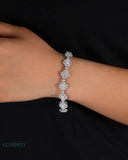 MOISSANITE ICED CLOVERS BRACELET Bracelets