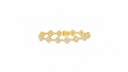 AI-generated illustrative Gold Plated finish for MOISSANITE ICED CLOVERS BRACELET. Verify against the physical product.