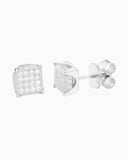 MOISSANITE ICED SQUARE EARRINGS Earrings