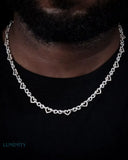 MOISSANITE INFINITE HEARTS CHAIN Chains