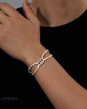 MOISSANITE INFINITY CORD BRACELET Bracelets