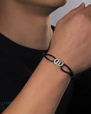 MOISSANITE INFINITY CORD BRACELET Bracelets