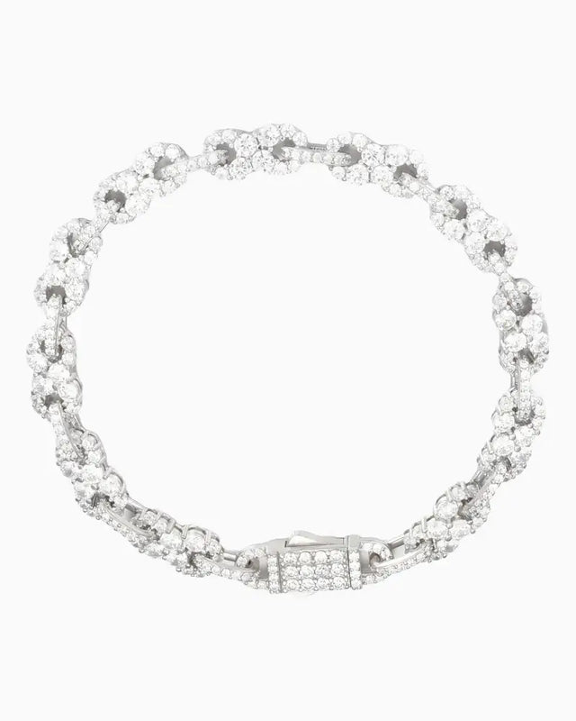 MOISSANITE INFINITY STONES LINK BRACELET