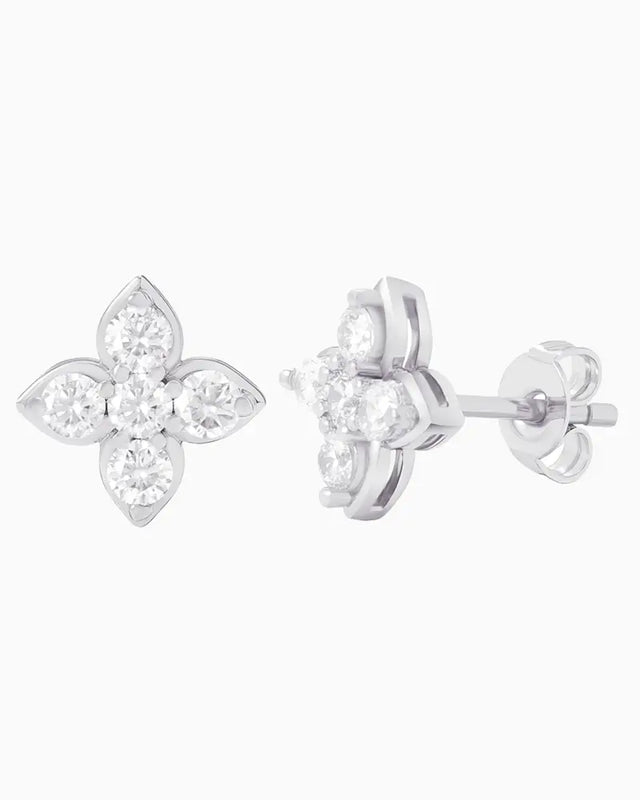 MOISSANITE JASMINE STUDS