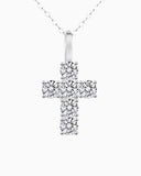MOISSANITE MICRO CROSS PENDANT Pendants