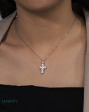 MOISSANITE MICRO CROSS PENDANT Pendants
