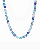 MOISSANITE OCEAN BLUE STONES CHAIN Chains