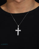 MOISSANITE PAVED CROSS PENDANT Pendants