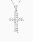 MOISSANITE PAVED CROSS PENDANT Pendants