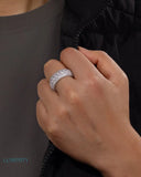 MOISSANITE PAVED ETERNITY RING Rings