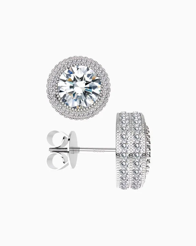 MOISSANITE POPPIN STUDS