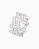 MOISSANITE PRONG CUBAN RING Rings