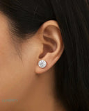 MOISSANITE ROYAL STUDS Earrings