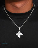 MOISSANITE WHITE CLOVER PENDANT Pendants