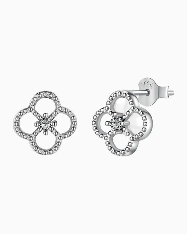 PEARL CLOVER STUDS