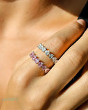 PINK HEART CUT BAND Rings