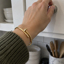 AI-created example of Plain Nail Bangle, Gold