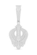SIKH KHANDA PENDANT - WHITE GOLD