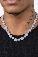 SQUARE CIRCLE NECKLACE - Chains