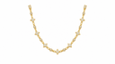 AI-generated illustrative Gold finish for Star Iced Chain; finish depiction may differ from the physical product
