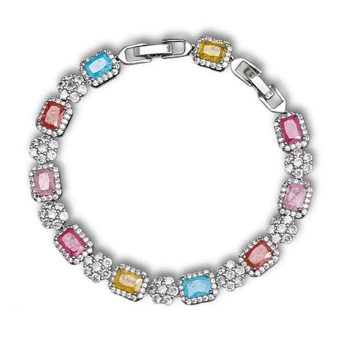 Stone Blossom Bracelets Multicolor