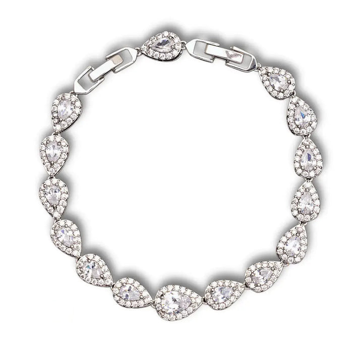 Tear Drop Bracelets Silver