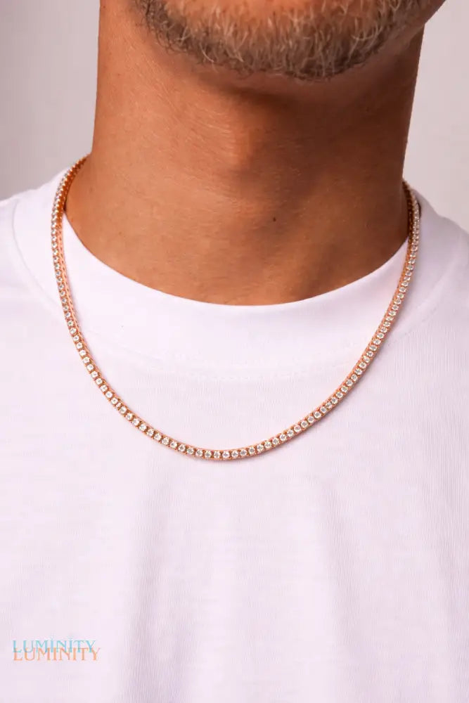 TENNIS CHAIN - 4MM ROSE GOLD - Chains