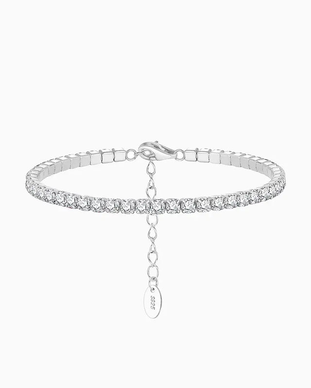 WHITE ICE BRACELET - 2MM